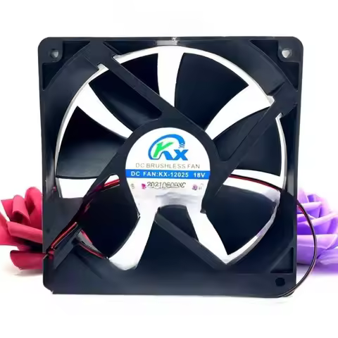 New DC FAN: KX-12025 18V Outer Diameter 12cm Warm Air Heater Square Cooling Fan