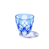 江戸切子　水玉万華鏡(全2色)　ぐい吞み