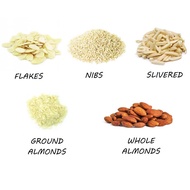 Imported Almond/almond flakes/almond strip/almond nib/ground almond/kacang badam/kacang badam keping/kacang badam hiris