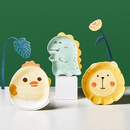 [Cute Dumpling Plate] [Big Promotion Discount] Cartoon Dinner Plate Household Small Animal Three-Dim