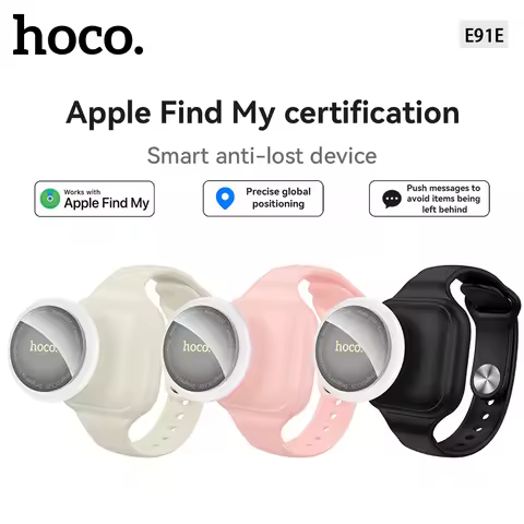 HOCO E91E Mini Smart GPS Tracker Tag Compatible with iOS Apple Find My App Anti-Lost Reminder Car Ke