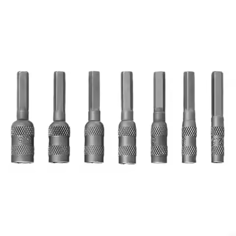 7pcs 2.5-5.5mm High Strength Socket Hexagon Shank Nut Driver Part
