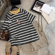 Dog Pattern T-shirt + Jean Shorts