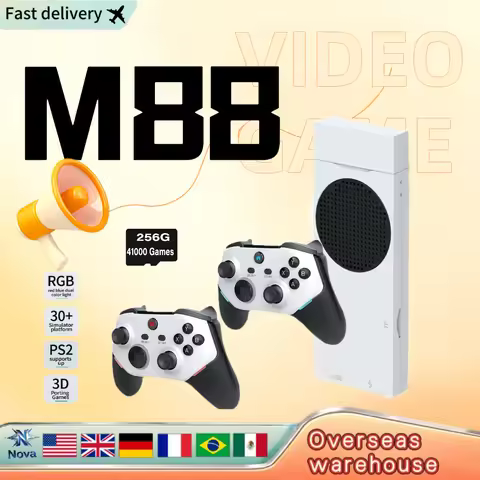 M88 Retro 4K Console Game Stick Video Game Wireless Gamepad Built-in 20000 Game For PS2/PS1/SS Ps2 6