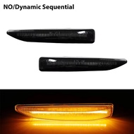 Sequential Amber LED Car Front Bumper Side Marker Turn Signal Lights For BMW 7 Series E65 E66 E67 74