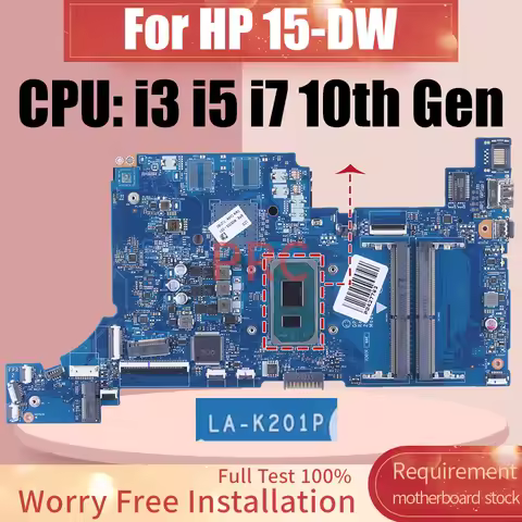 LA-K201P For HP 15-DW 250 G8 Laptop Motherboard Core 7505U i3-1115G4 i5-1135G7 i7-1165G7 M31109-601 