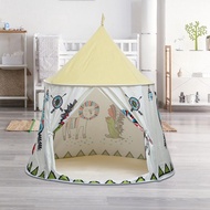 [Homyl478] Kids Play Tent Prince Castle Tent Teepee Castle Tent Indoor Indian Playhouse for Backyard