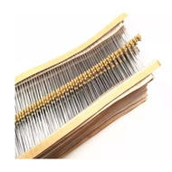 1000pcs  1/4W Carbon Film Resistor 5% 0.25W 1R-300R / 1K-100K /1M  ohms