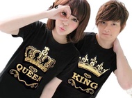 kaoscouple baju couple pasangan terbaru kaos kembaran king queen crown mahkota