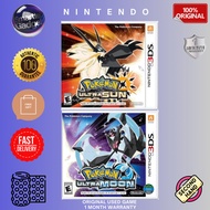 ORIGINAL USED NINTENDO 3DS / DS POKEMON ULTRA SUN & ULTRA MOON US VER GAMES | 1 MONTH WARRANTY BY SM