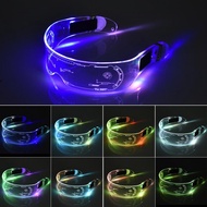 LED Luminous Glasses Festival KTV Bar Party Performance Neon Light Up Visor Eyeglasses Christmas Birthday Party New Year Decor