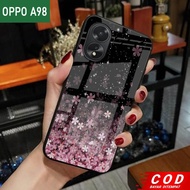 Oppo A98 Glitter Glass Softcase - softcase - latest casing - cute case - Oppo A98 case (S131)