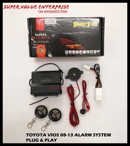 Toyota Vios 2008-2013 Plug & Play Alarm System SmartStar