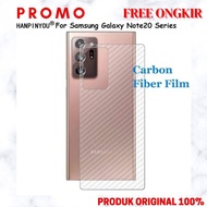 Back Scratch Resistant SKIN SAMSUNG NOTE 20 / NOTE 20 ULTRA BACK SKIN CARBON GARSKIN - NOTE 20 ULTRA