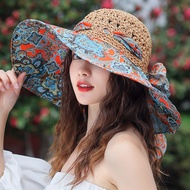 cute hat woman topi perempuan cap woman Sun Hat Seaside Beach Women Anti-Ultraviolet Hat