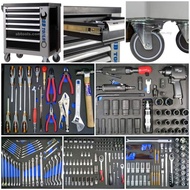 SB TOOLS 278Pcs Cabinet Tool Set With 3 Air Tools | Drawer Set | Automotive Mechanical Set | Trolley