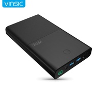 Vinsic 30000mAh Notebook Power Bank 4.5A 19V DC 2 USB Powerbank External Batery Charger For Laptops 
