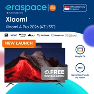 [NEW] Xiaomi TV A Pro 2026 43''/ 55'' | Free Installation | 4K QLED | Google TV | Apple AirPlay