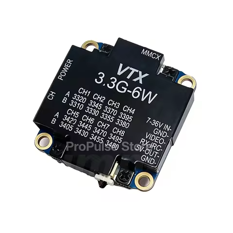 3.3G 6W FPV VTX traversing machine image transmission long-distance aerial photography 3.3GHz video