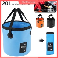 Portable Camping Bucket Collapsible Basin Fishing Pail Folding Storage Container