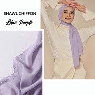 Lilac Shawl Sulam Hijab Plain | Shawl Sulam Klasik | Shawl Sulam Viral | Shawl Sulam Sulam veil cotton scarf