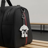 [Cei] Taekwondo Acrylic Ornament Keychain 2D Flat Sports Themed Pendant Charm for Martial Arts Lover