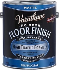 Rust-Oleum 230031 Varathane Water Based Polyurethane Floor Finish Crystal Clear Gloss, 3785 ml