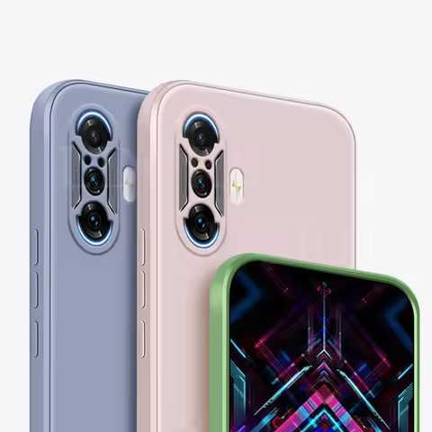 For Xiaomi Redmi K40 Gaming Case Liquid Square Rubber Silicone Original Case For Redmi K40 Gaming Co