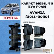 Karpet mobil 5D TOYOTA AVANZA Premium Car Mat EVA FOAM Mangkok
