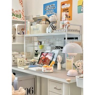 [48H Shipping] West Pickup Bookshelf Desk Storage Rack Desktop Multi-layer Iron Art Shelf Student Co