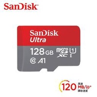 【公司貨免運】SanDisk Ultra microSDXC A1 128GB記憶卡 公司貨 120MBs