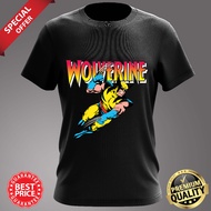 BAJU KARTUN WOLVERINE VINTAGE ROUND NECK T-SHIRT