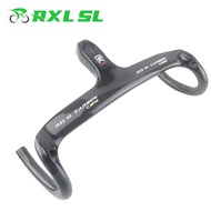 RXL SL Carbon Handlebars Road Bike Internal Routing Handlebar For Bicycle 3K Glossy Integrated Carbon Handlebar And Stem