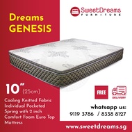 Dreams Genesis Pocketed Spring Mattress - Single / Super Single / Queen / King
