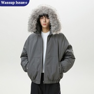 WASSUP ISSUE | แจ็กเก็ตพาร์กาหนาอบอุ่นพร้อมหมวกและปกขน