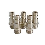 5Pcs EU Type Pneumatic Quick Fitting Connector Set PM20 SM20 G1/4 BSP Male Thread for Air Compressor