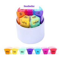 Pill Case Round 7 Days Four Times Per Day 4 compartment