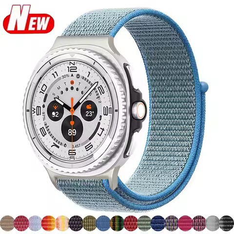 New Nylon woven Band For Samsung Galaxy Watch 8 40mm 44mm Velcro Sport watch strap for Samsung Galax
