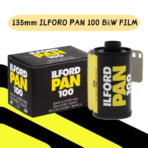 Original ILFORD PAN 100 Black And White Film 36 Exposure/Roll High-Quality 1/3/5/10 Rolls For 135mm 