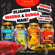 Dried Shrimp Chana Fish Feed Channa Maru YS Predator Reptile Red Yellow Blue Multi Color