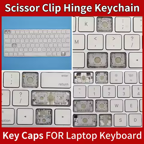 Replacement Keycap Key Cap &Scissor Clip&Hinge For Apple A1644 Magic 2 Bluetooth Keyboard KEY & Clip