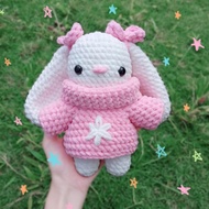 Amigurumi Crochet Plushie Bunny Sweater