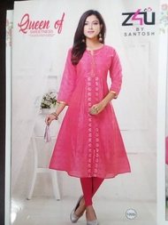 FANCY RAYON EMBROIDERED LONG ANARKALI KURTIS FOR WOMEN