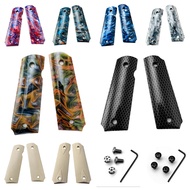 2025 2 Pieces 1911 Grips Acrylic Patch Custom Handle Accessories with Screw Wrench