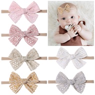 1Pc Baby Infant Girls Cute Bows Sweet Hollow Headband Cloth Hair Accessory for Toddler