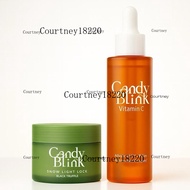 Candy Blink Snow Light Lock + Vit C Serum ชุดดูแลผิวเพื่อผิวกระจ่างใสและเรียบเนียน