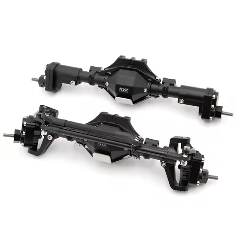 KYX Racing CNC Front Rear Portal Axle Set Diamond Axles Upgrades Parts Accessories for RC Crawler Ax