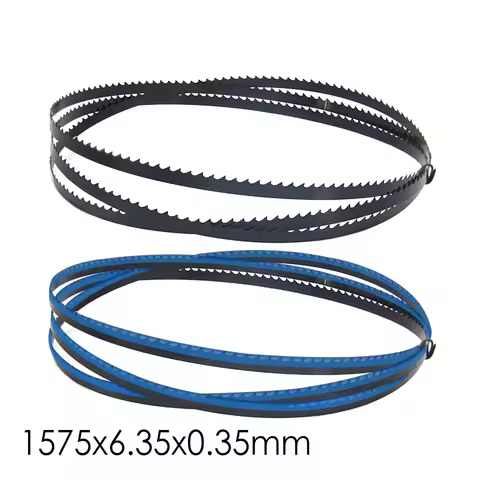 2PCS 62" 1575mm Bandsaw Blades Wood Cutting Hook Saw Blade 1575 x 6.35 x 0.35mm TPI 6 10 15 Woodwork