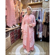 SET GAMIS DRESS ZAYNA CERUTI DUA BAGIAN INER PLISKET DAN OUTER