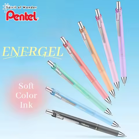 Japan Pentel Color Gel Pens Limited BLN75 Smooth Speed Drying Energy Half Needle Tube 0.5mm Cute Sch